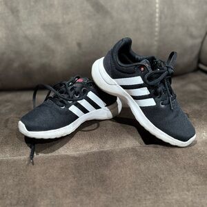 Adidas Kids Black and White Sneakers